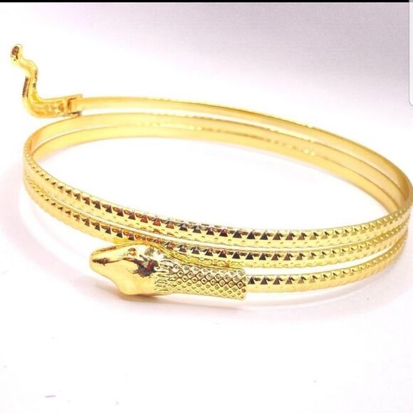 Metal Egyptian Arm Bracelet Upper Arm Cuff Jewelry Arm Bangles . - Picture 1 of 8